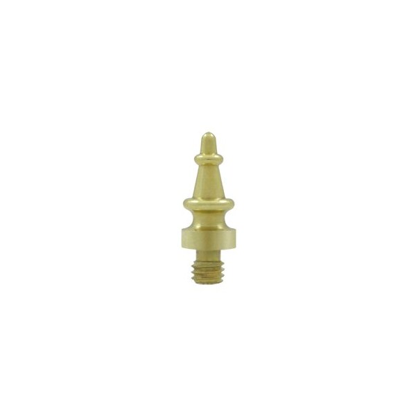 CHST3 Steeple Tip Cabinet Finial Polished Brass, 10PK